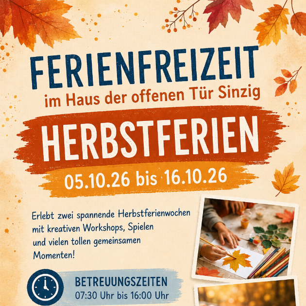 Flyer Herbstferien Homepage
