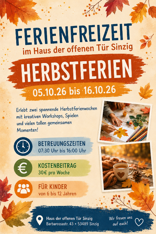 Freizeit Herbstferien 2026